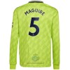 Maglia da Calcio a Maniche Lunghe Manchester United Maguire 5 Alternativa 2022-23 per Uomo